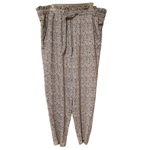 TORRID Black & White Elastic Waist Pull On Pants Size 1X Pockets